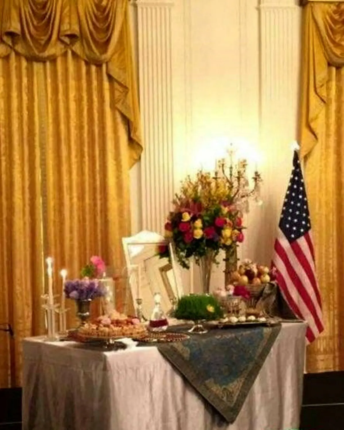 سفره هفت سین در کاخ سفید/ عکس