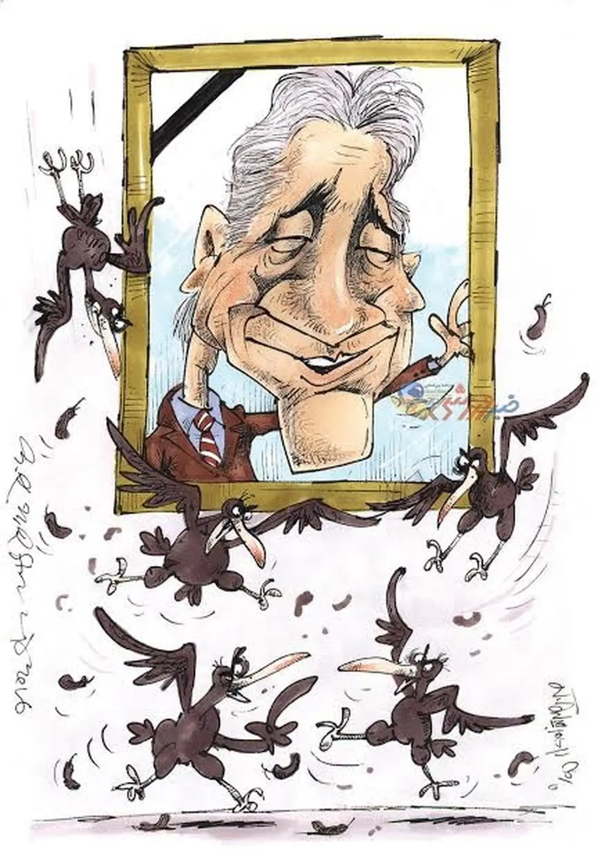 تولد ناصر حجازی از اون لحاظ!/کاریکاتور