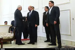 دیدار ظریف با رییس پارلمان اروپا/تصاویر