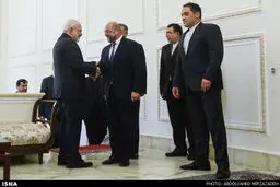 دیدار ظریف با رییس پارلمان اروپا/تصاویر