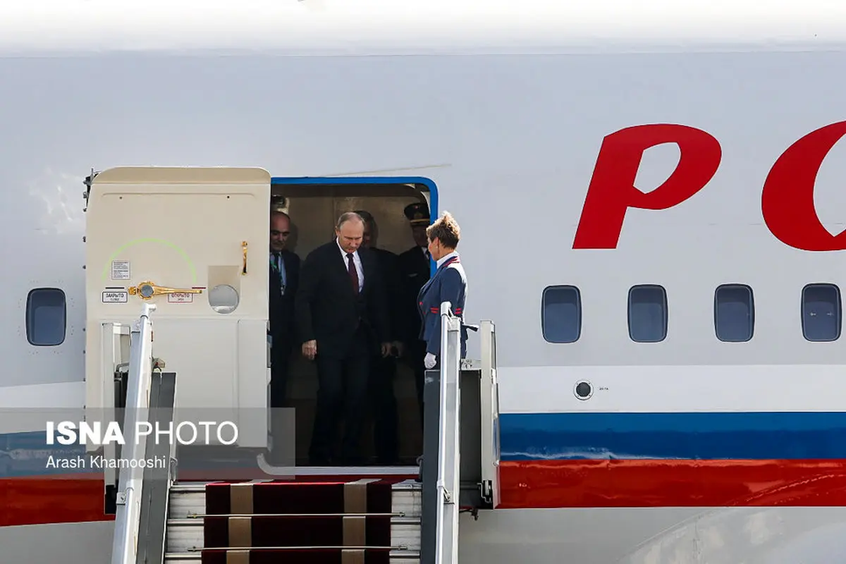 ولادمیر پوتین وارد تهران شد/ تصاویر