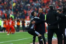 تصاویر شادی عجیب در حاشیه بازی دیشب پرسپولیس