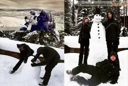 حال و هوای زنان و مردان مشهور در کریسمس + عكس