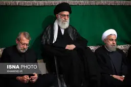 ششمین شب عزاداری امام حسین (ع) با حضور مقام معظم رهبری/ تصاویر