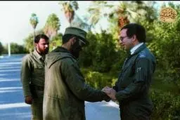 شهید فکوری در کنار رهبر انقلاب/عکس