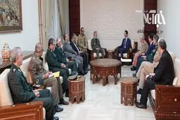 دیدار امیر حاتمی با بشار اسد/عکس