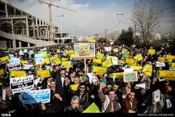 محکومیت اهانت به پیامبر (ص) در راهپیمایی بعد از نماز جمعه تهران/ تصاویر