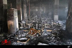 آتش سوزی در بیمارستانی در برازجان/ تصاویر