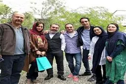 بازيگران سريال نمايش خانگى "گلشيفته" در يك قاب/عکس
