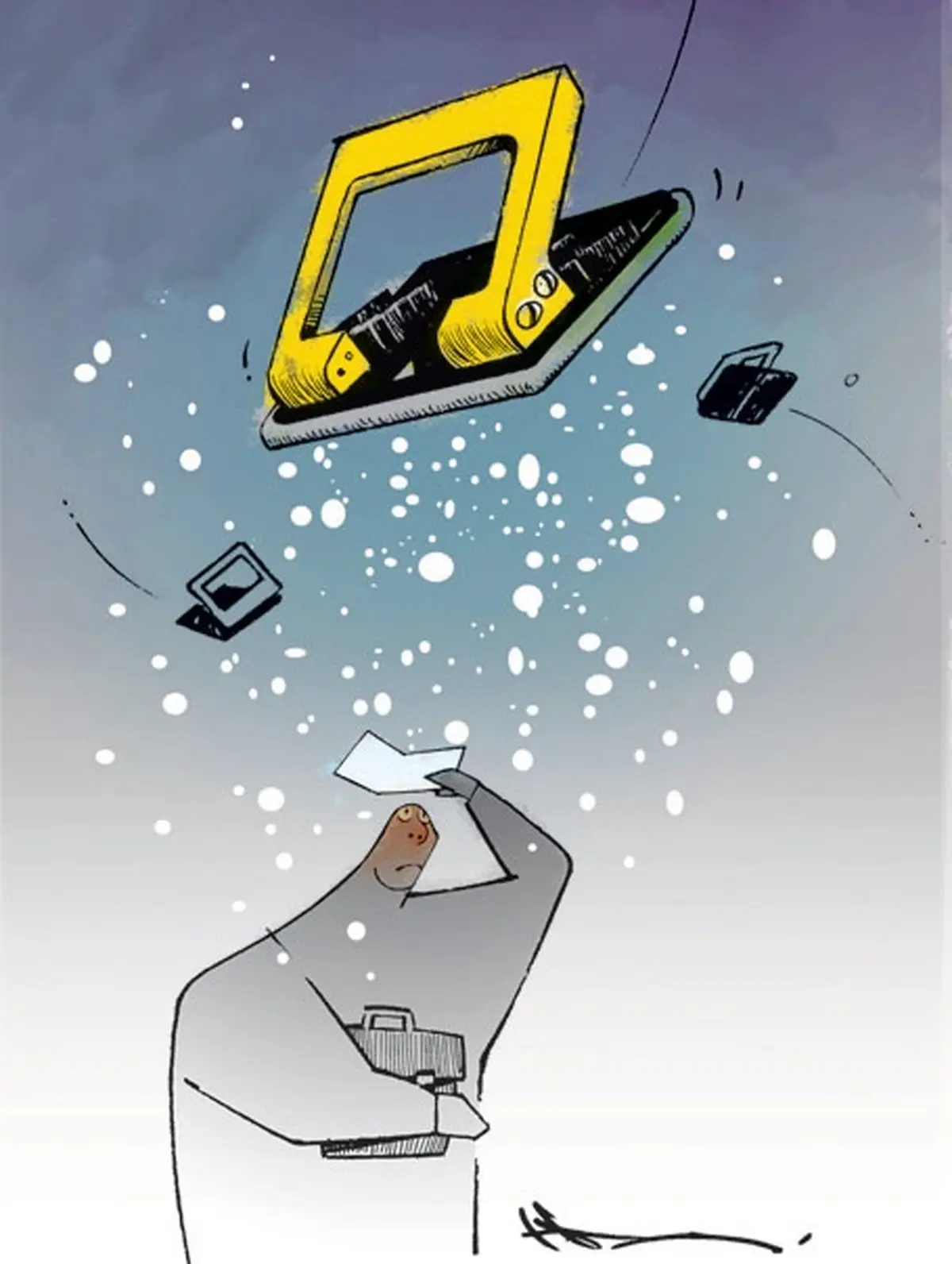 کاریکاتور/ کاغذبازی!