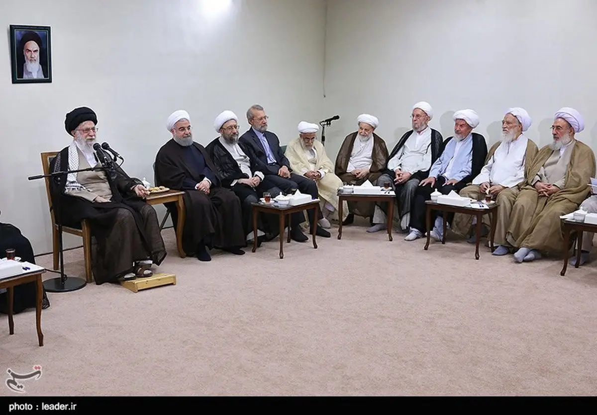 از لاریجانی‌ها، باهنر، جلیلی تا قالیباف، روحانی و ....در دیدار با رهبر انقلاب /تصاویر