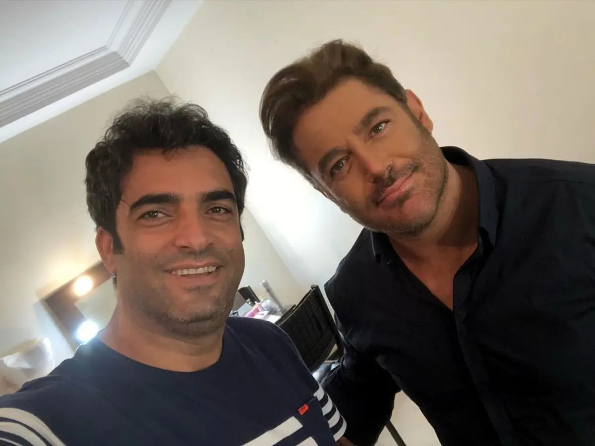 عكس ديدني محمدرضا گلزار و كارگردان مشهور سينما در  كنار هم