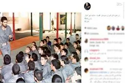 حاج قاسم در جمع دانش آموزان دبیرستان سپاه/ عکس