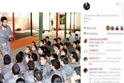 حاج قاسم در جمع دانش آموزان دبیرستان سپاه/ عکس