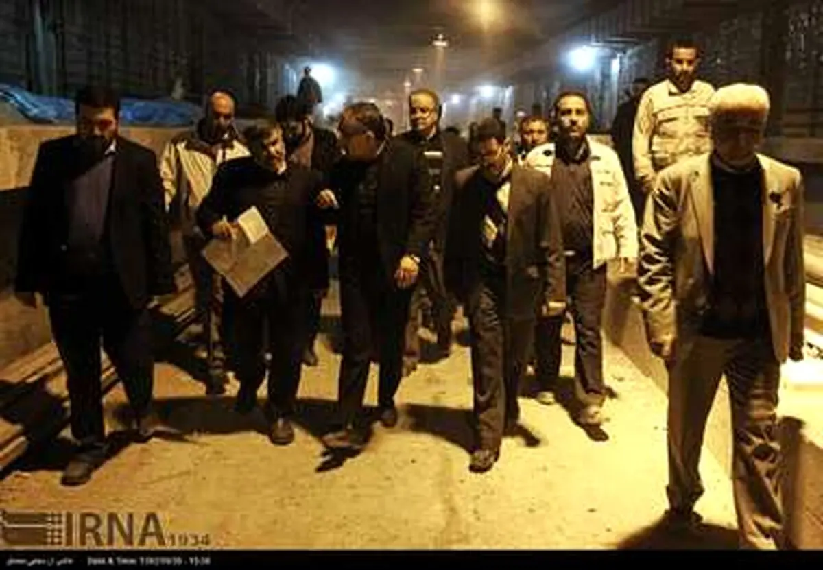 گزارش تصویری از بازدید معاون عمران وزیر کشور از خط 3 مترو تهران