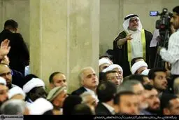 شعرخوانی مداح قطری در بیت رهبری/عکس