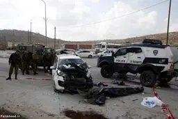 خودرویی که اسرائیلی‌ها را زیر گرفت/تصاویر