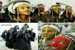 در قبیله و دابه، (نیجریه) مردان آرایش می کنند/عکس