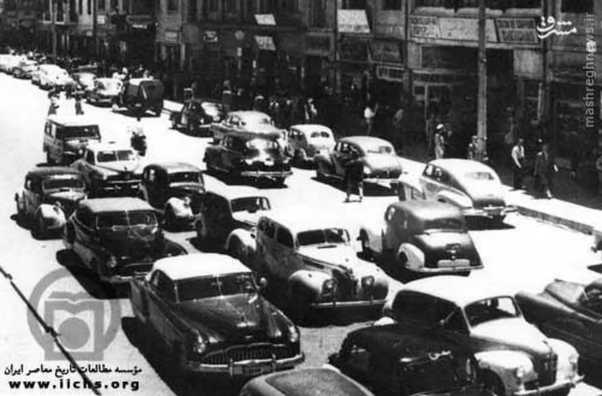 خیابان جمهوری در تهران قدیم/ عکس