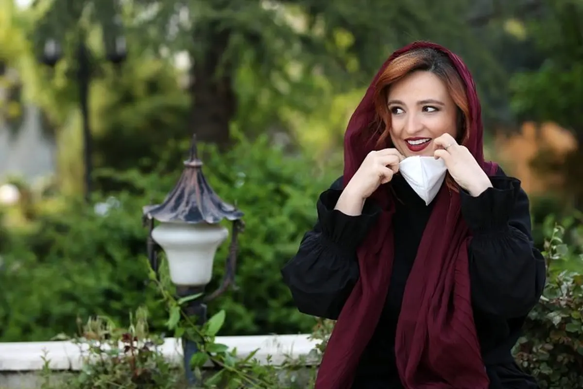 عکس جالب محافظت گلاره عباسی از خود در برابر کرونا!