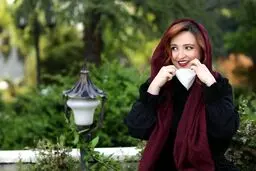 عکس جالب محافظت گلاره عباسی از خود در برابر کرونا!