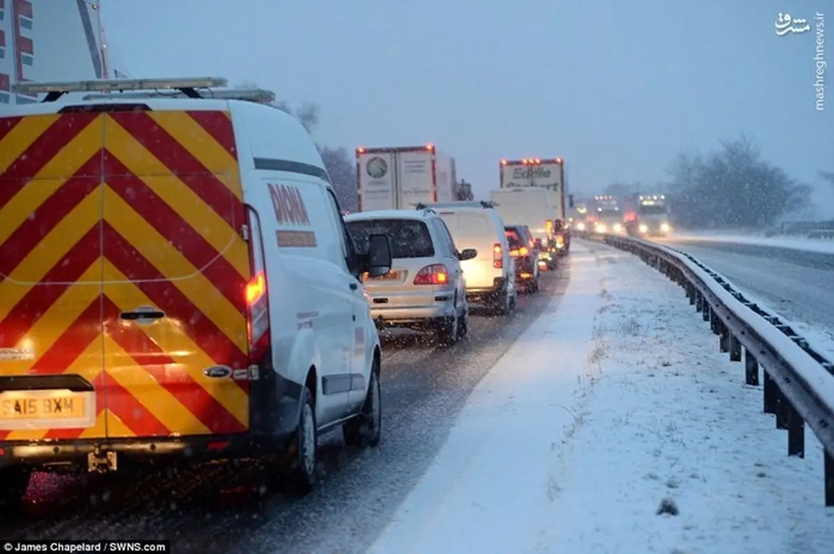 تصاویری از سرمای شدید در بریتانیا