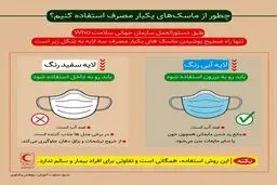 چطور از ماسک‌های یکبار مصرف استفاده کنیم؟