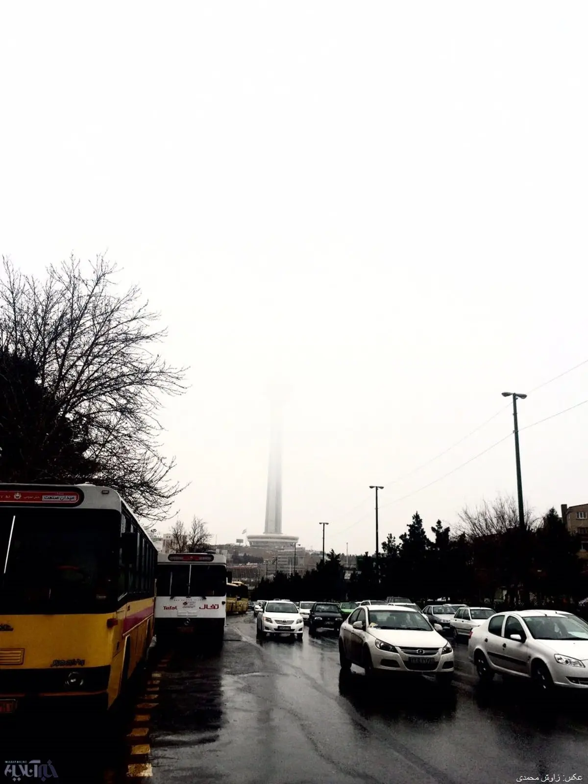 برف به تهران هم آمد/ عکس