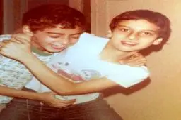 عکس باحال از کودکی های ارژنگ امیرفضلی با دوستش