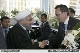 تصاویری از ورود حسن روحانی به آنکارا