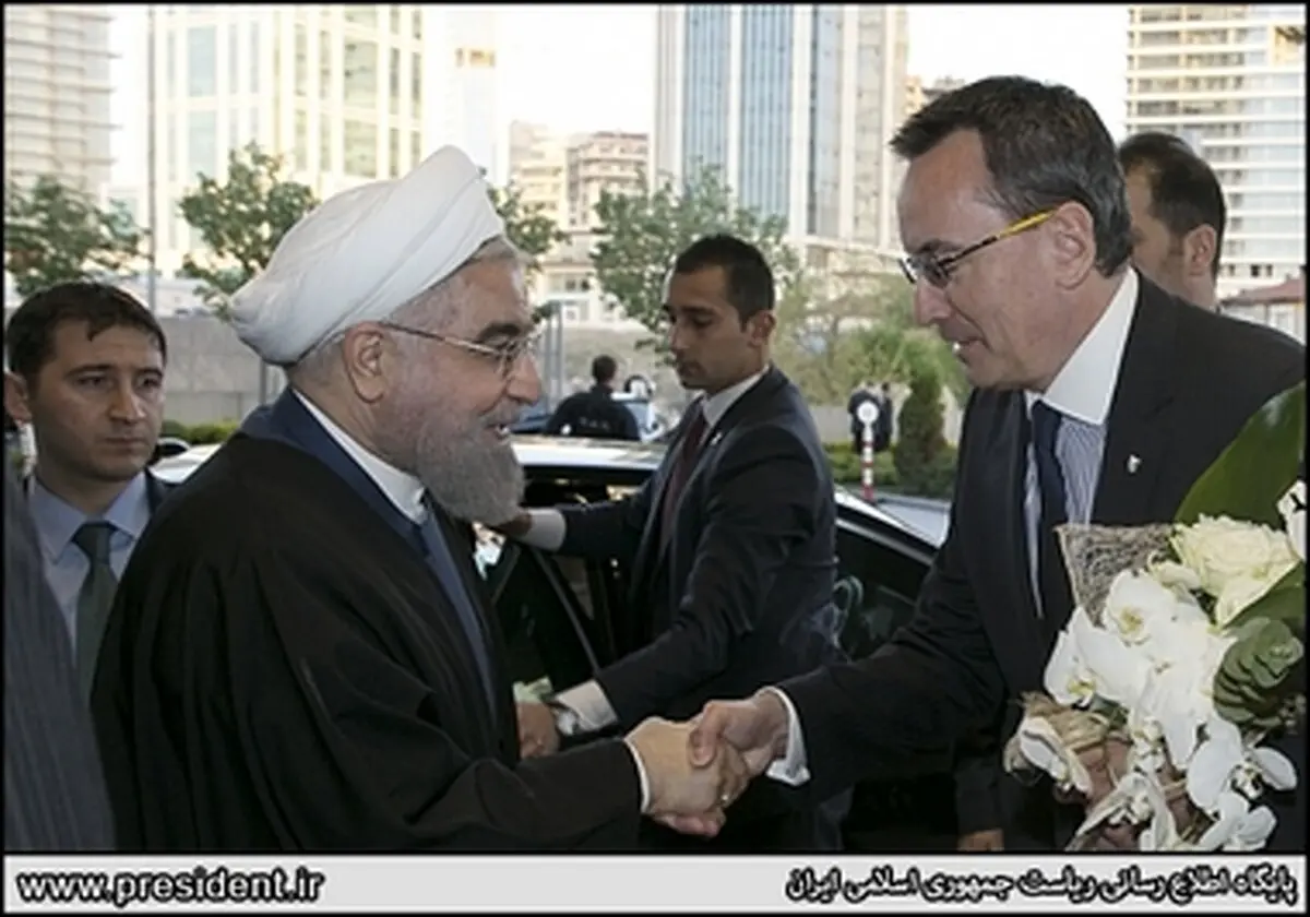 تصاویری از ورود حسن روحانی به آنکارا