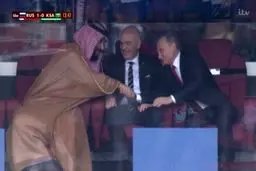 صحنه ای که در بازی افتتاحیه جام جهانی سانسور شد/ عکس