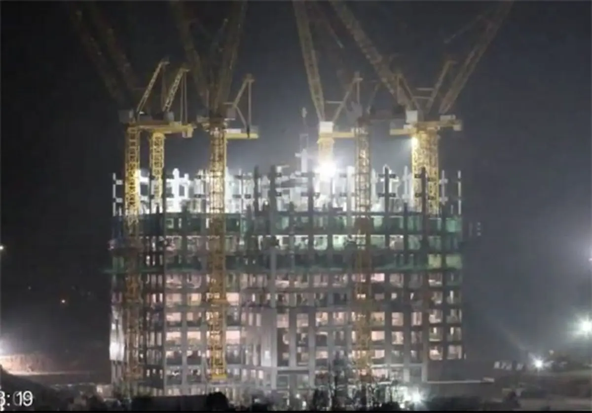 ساخت آسمانخراش در 19 روز! /عکس