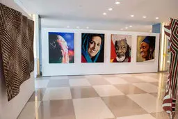 پرتره «معتمدآریا» بر دیوار سازمان ‌ملل/عکس