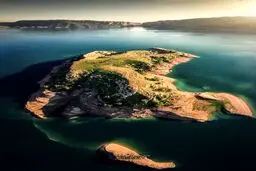 نمایی زیبا از جزیره‌ای زیبا در خوزستان!/ عکس
