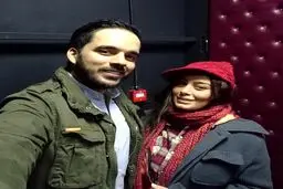 تصویری از سحر قريشى در كنار برادر مدافع حرمش