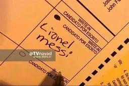 رای متفاوت یک شهروند آمریکایی/عکس