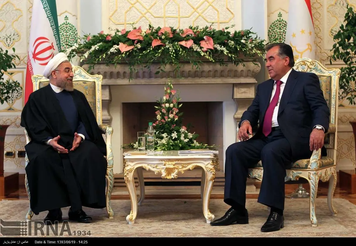 مذاکرات خصوصی روسای جمهوری ایران و تاجیکستان/ عکس