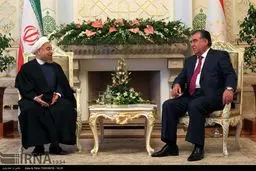 مذاکرات خصوصی روسای جمهوری ایران و تاجیکستان/ عکس