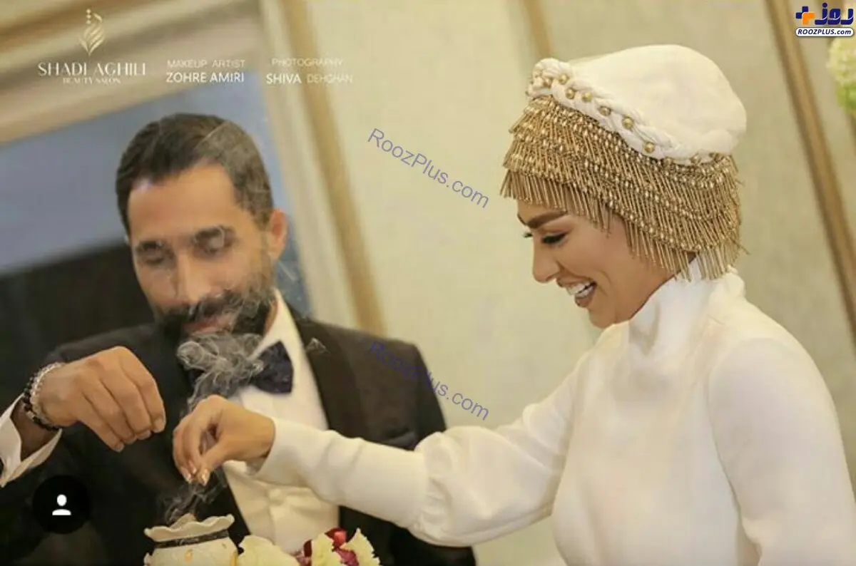 نمایی متفاوت از مراسم‌ازدواج سمانه پاکدل و هادی کاظمی+عکس