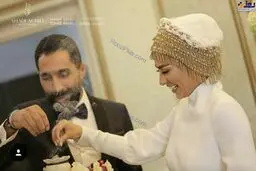 نمایی متفاوت از مراسم‌ازدواج سمانه پاکدل و هادی کاظمی+عکس