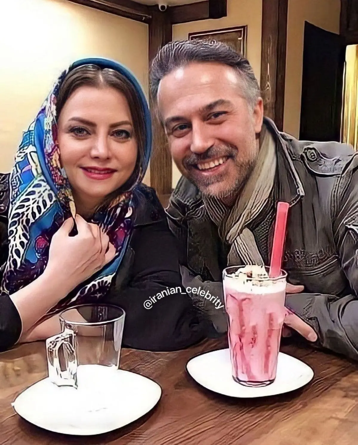 عکس دیده نشده دانیال حکیمی و عشقش در کافه