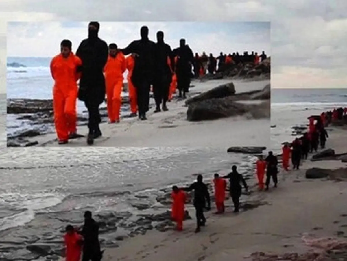 جلاد زن داعشی در لیبی + تصاویر