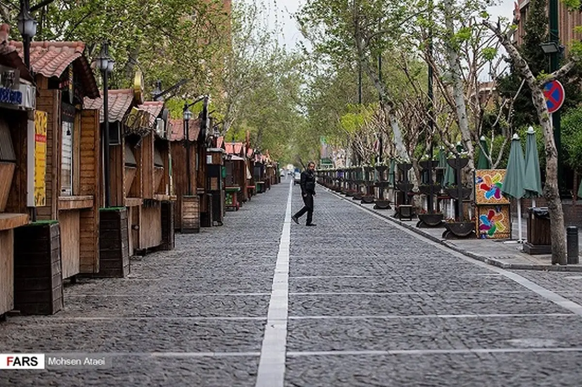 تصاویری باور نکردنی از خیابان‌های خلوت تهران