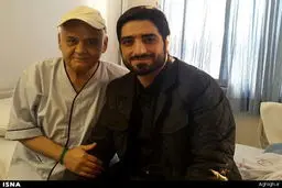 عیادت مداح مشهور کشور از اکبر عبدی/ عکس