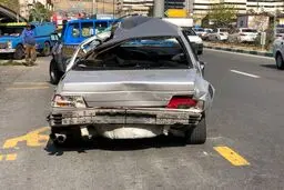  تصادف کامیون با ۱۴ دستگاه خودرو در تهران