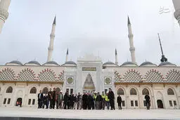 بازدید اردوغان از برزگترین مسجد ترکیه / تصاویر