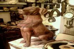 عکس/ تندیس سگ کتک خورده در گلستان ساخته شد