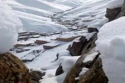 بارش اولین برف پاییزه در کردستان / عکس