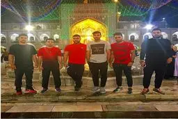 مهدی طارمی در حرم امام رضا(ع)/ عکس